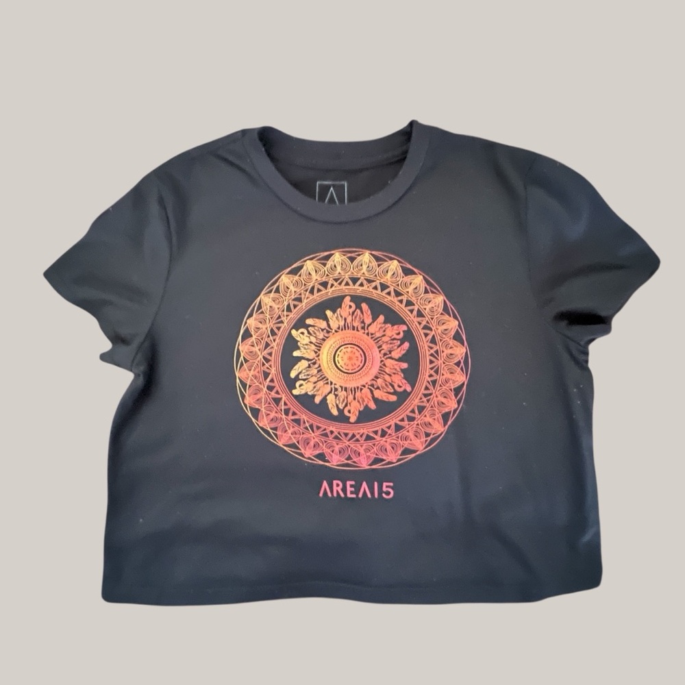 AREA15 Crop Top T-Shirt Sz S
